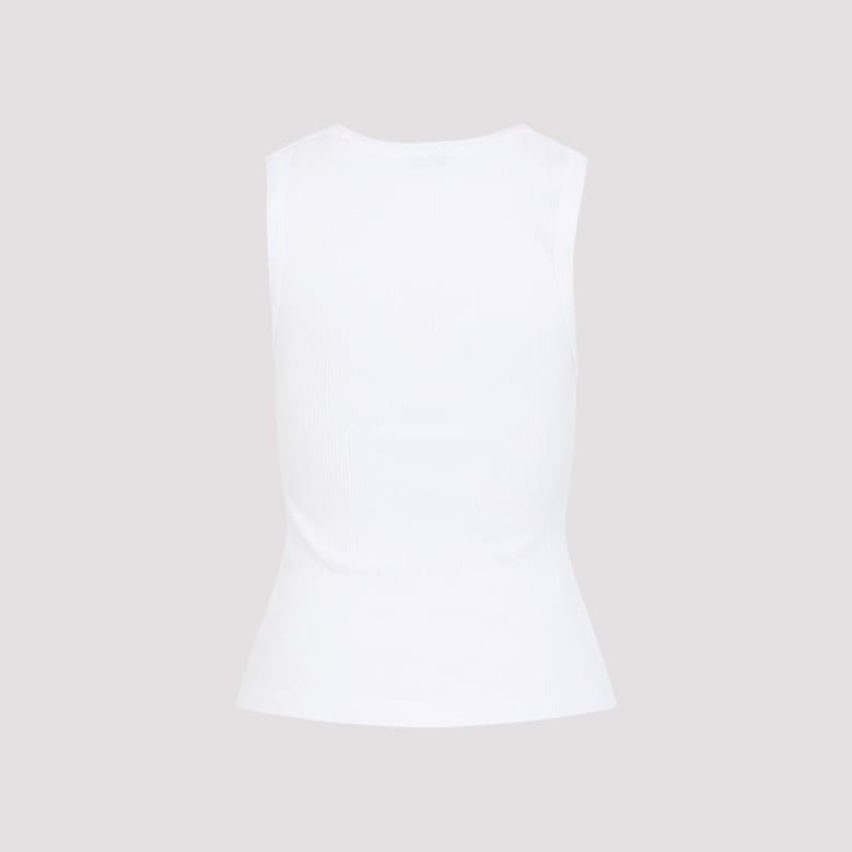 white poppy organic cotton tank top by Selfnex