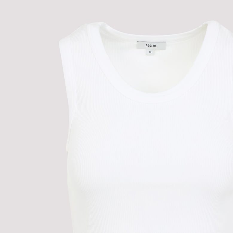 white poppy organic cotton tank top by Selfnex