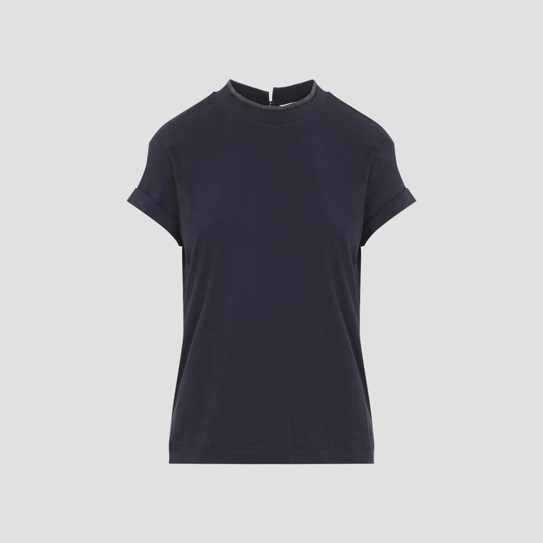 dark blue cotton t-shirt by Selfnex
