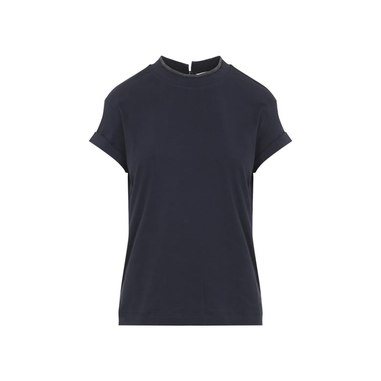 dark blue cotton t-shirt by Selfnex