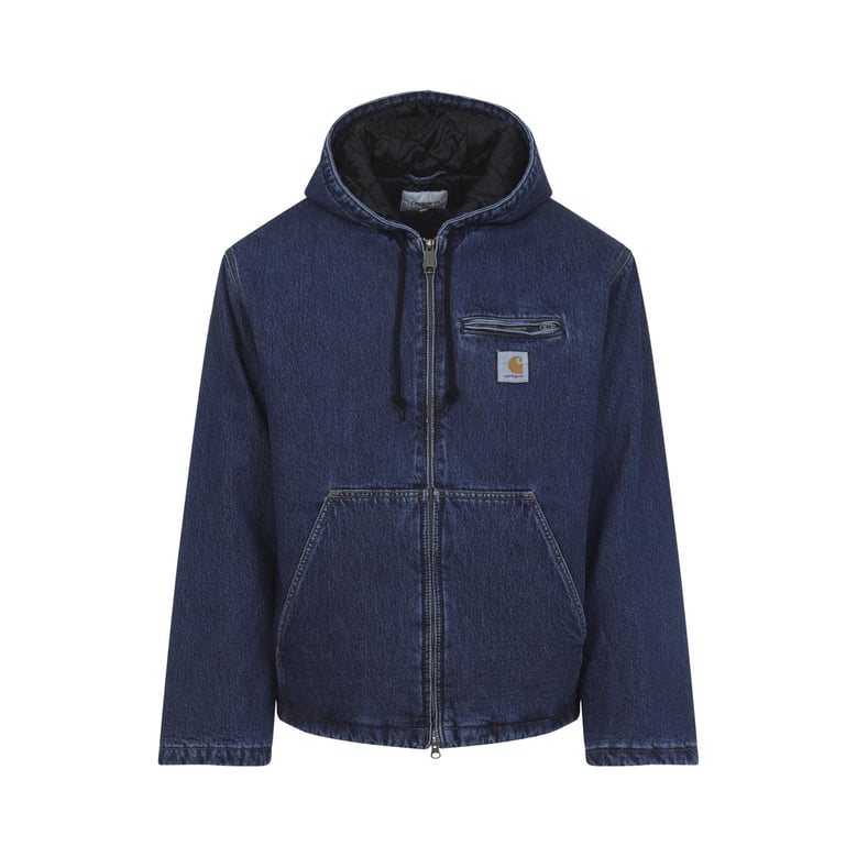 blue cotton cleveland jacket by Selfnex