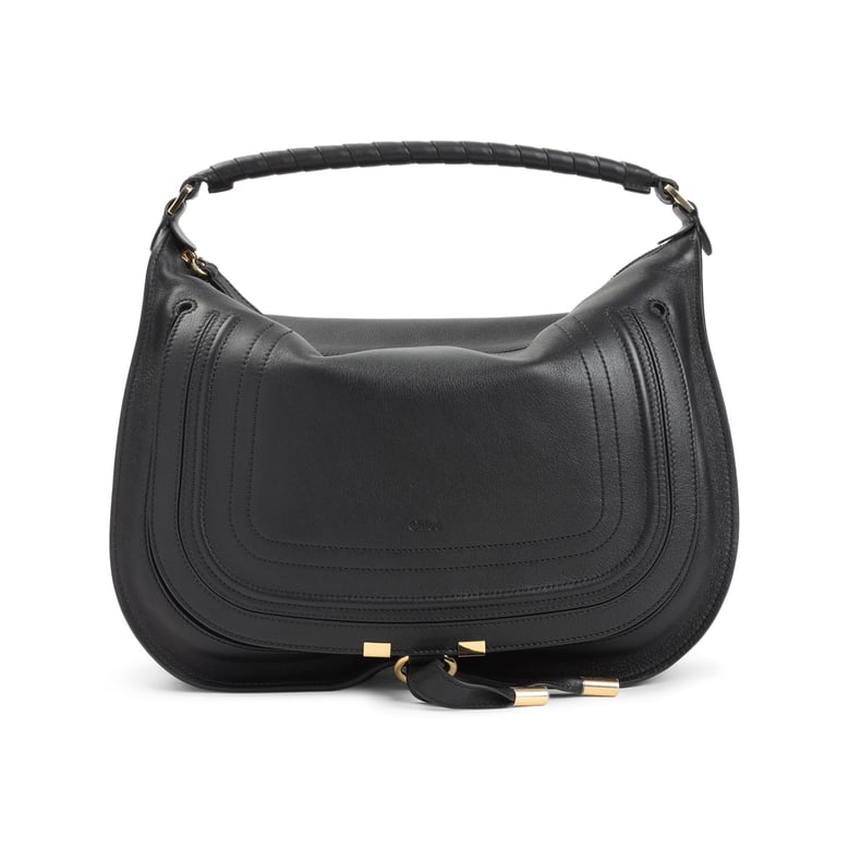 black leather marcie shoulder bag by Selfnex