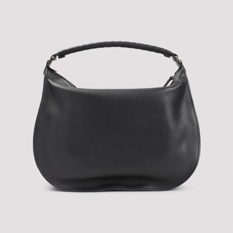 black leather marcie shoulder bag by Selfnex