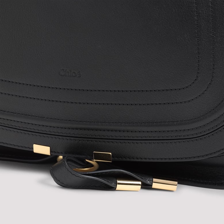 black leather marcie shoulder bag by Selfnex