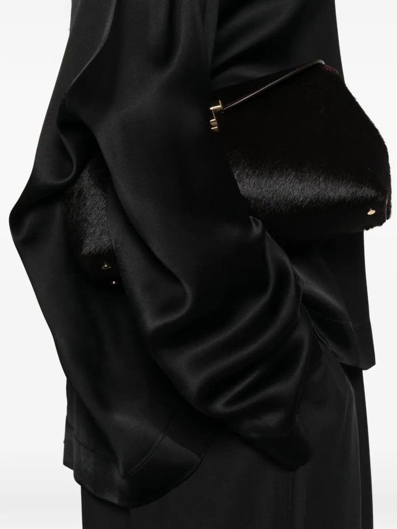 boxy satin top by Selfnex
