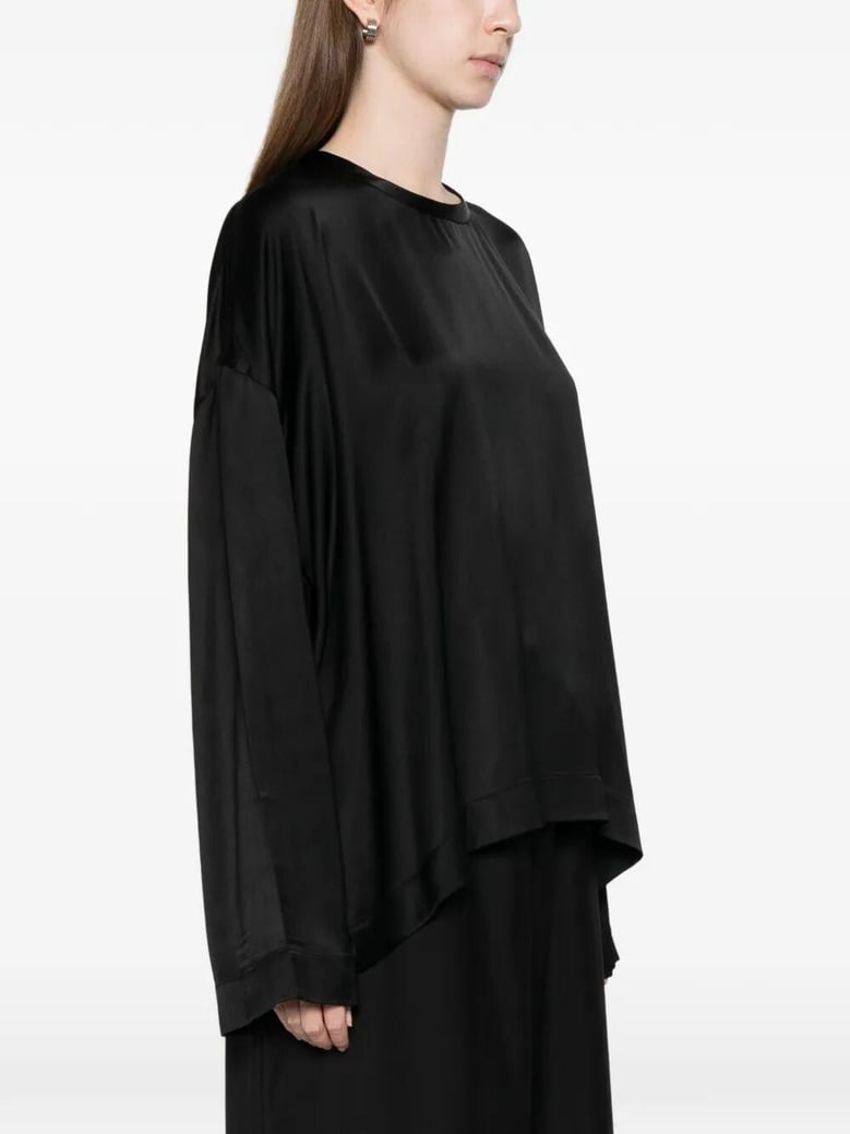 boxy satin top by Selfnex