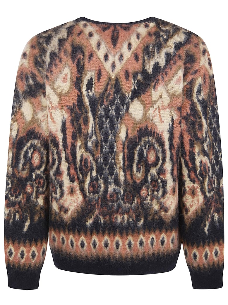 mohair paisley cardigan by Selfnex