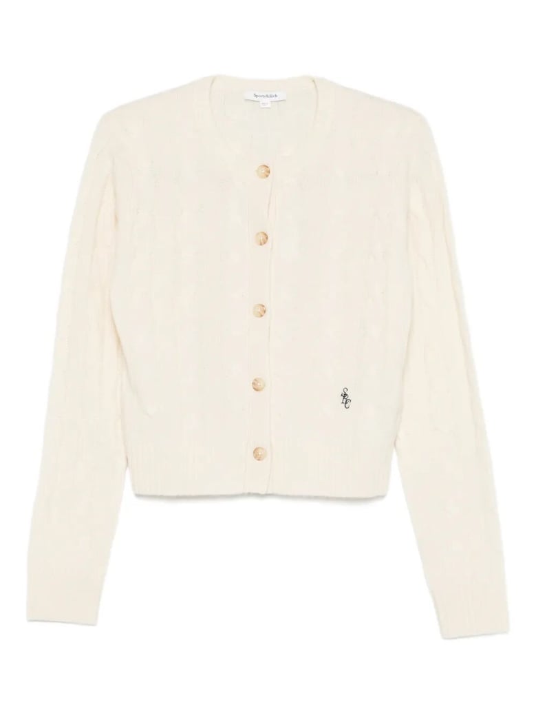src cableknit cashmere cardigan by Selfnex