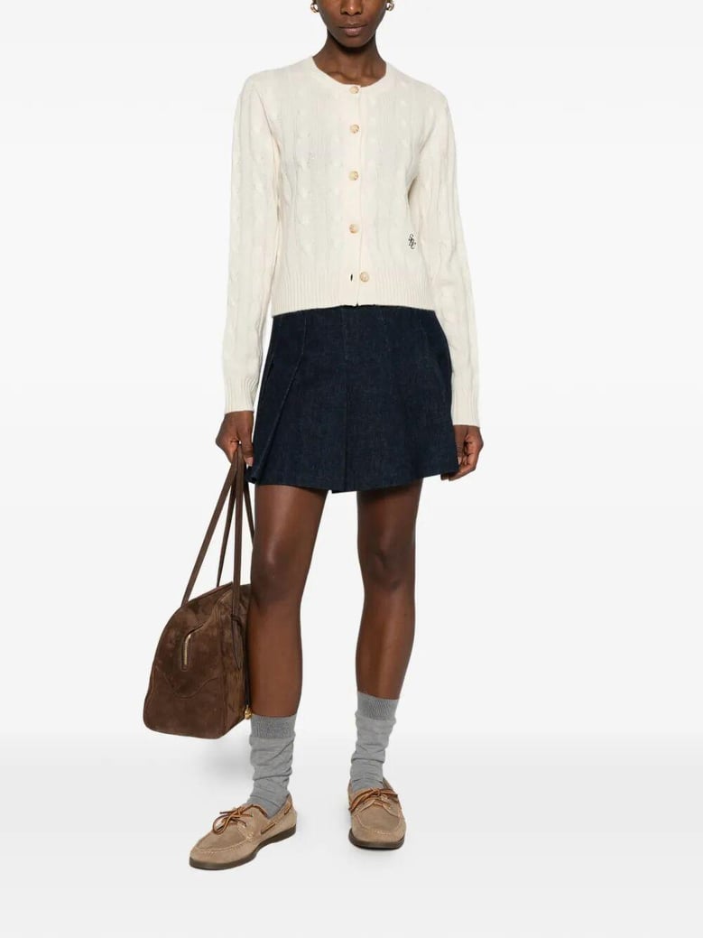 src cableknit cashmere cardigan by Selfnex