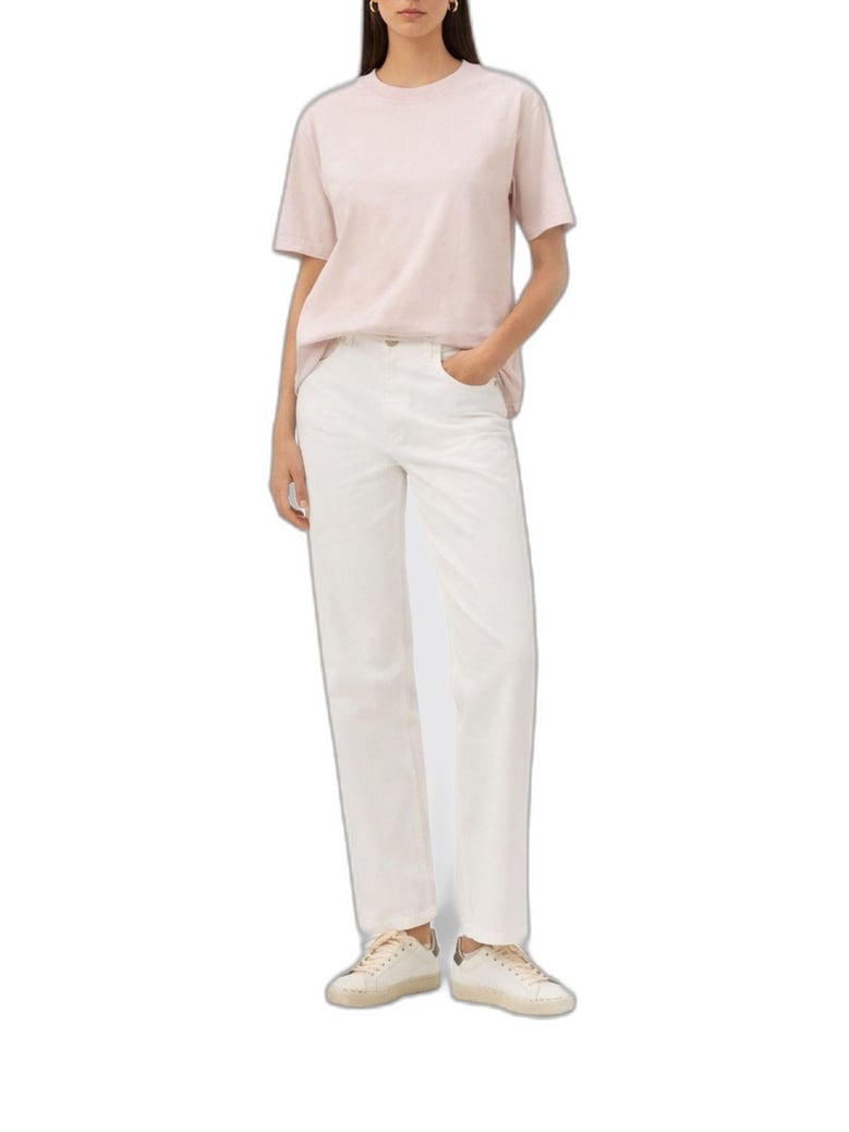 relaxed fit t-shirt cotton jersey logo patch by Selfnex