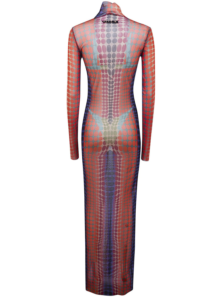 re-edition long dress high neck with long sleeves by Selfnex