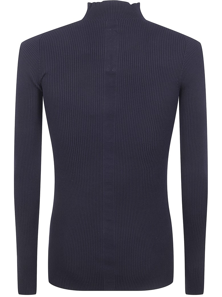ribbed lupetto sweater by Selfnex