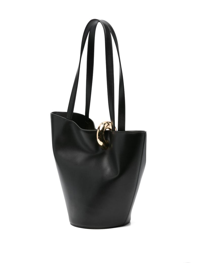 le bambola moyen leather bucket bag by Selfnex