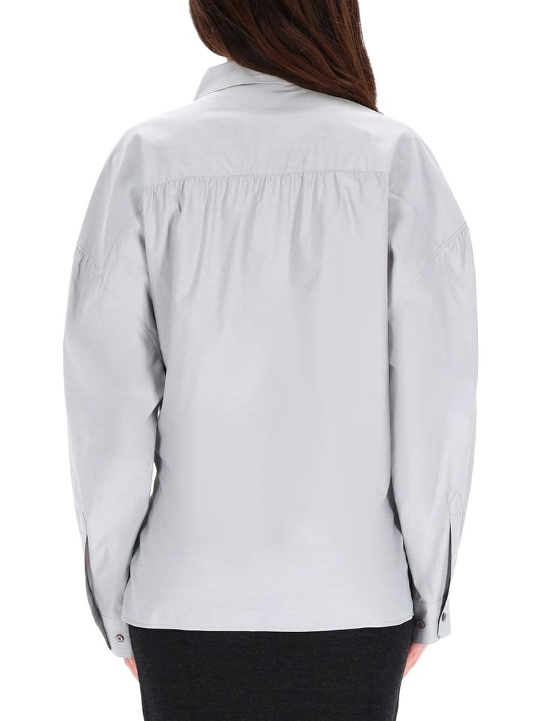 straight twisted collar shirt by Selfnex