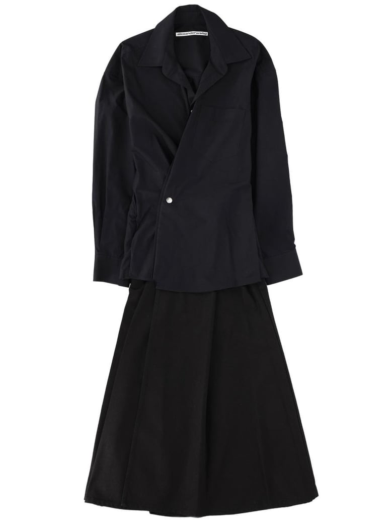 black organic cotton dress by Selfnex