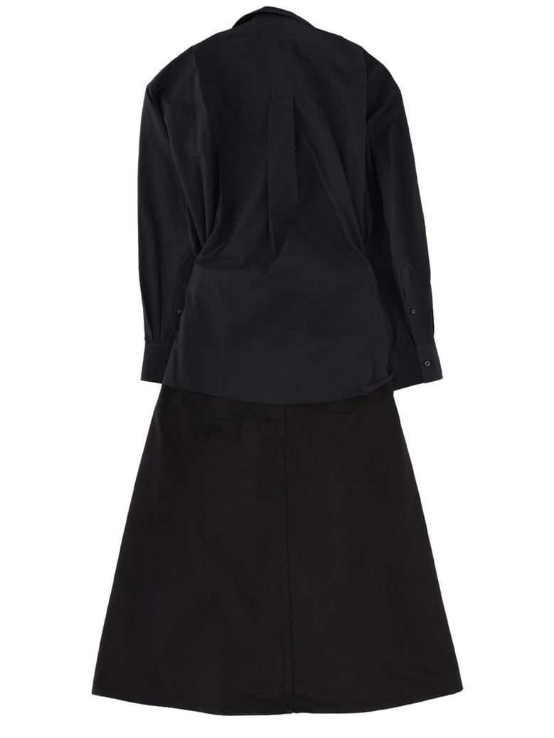 black organic cotton dress by Selfnex