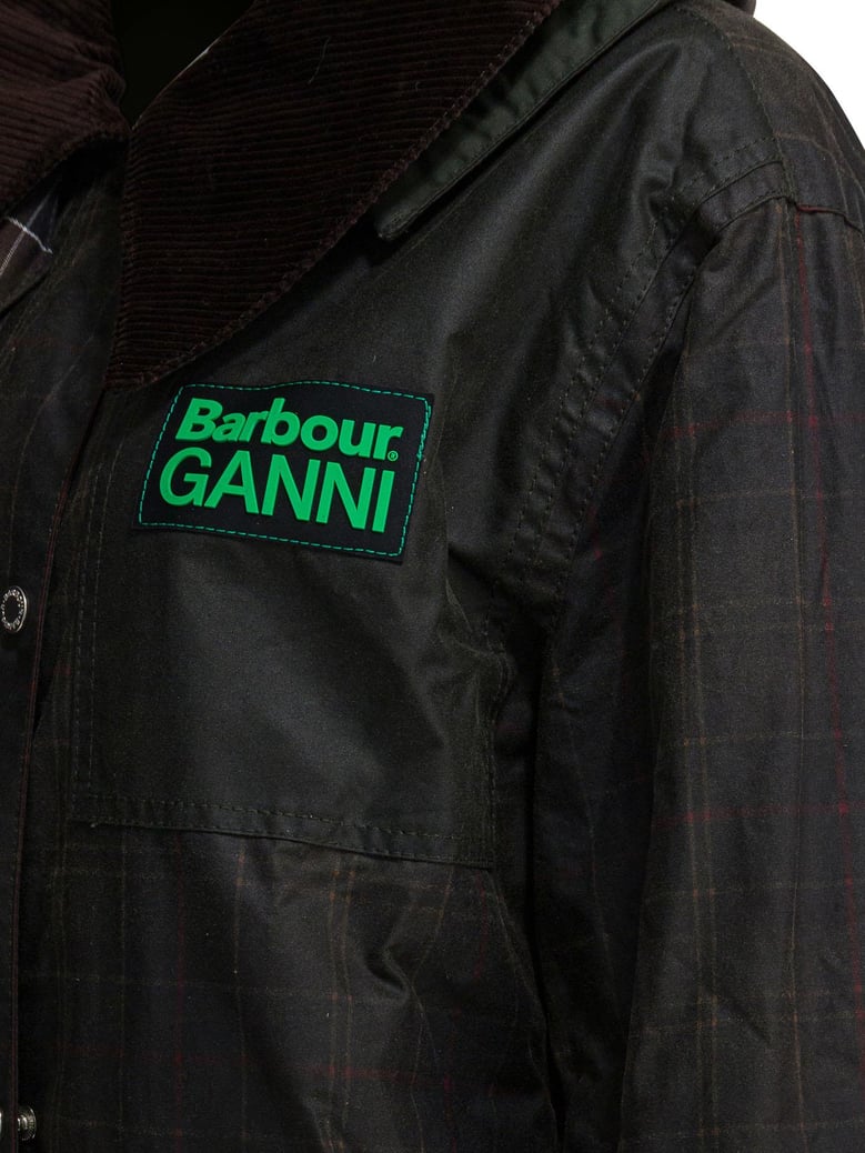 barbour x ganni waxed jacket by Selfnex