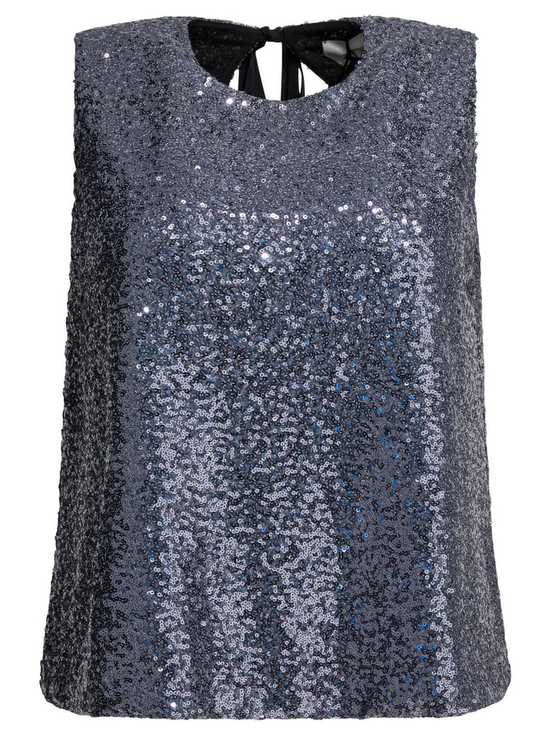 sequined a-line top by Selfnex