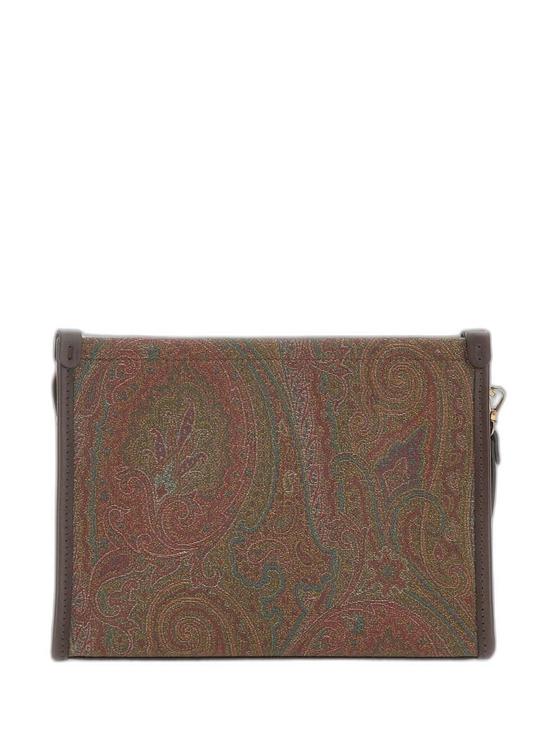 arnica pouch with wristlet and pegaso-embroidery by Selfnex