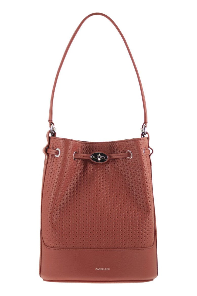 monda - leather bucket bag s by Selfnex