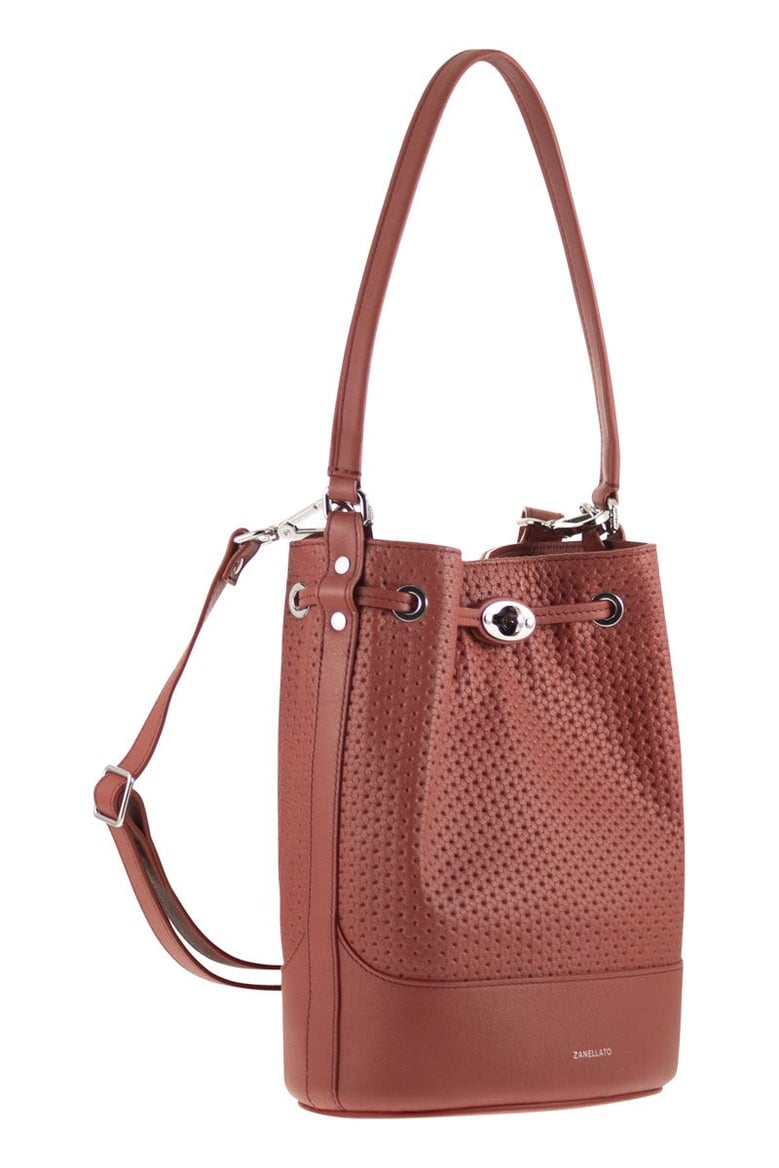monda - leather bucket bag s by Selfnex