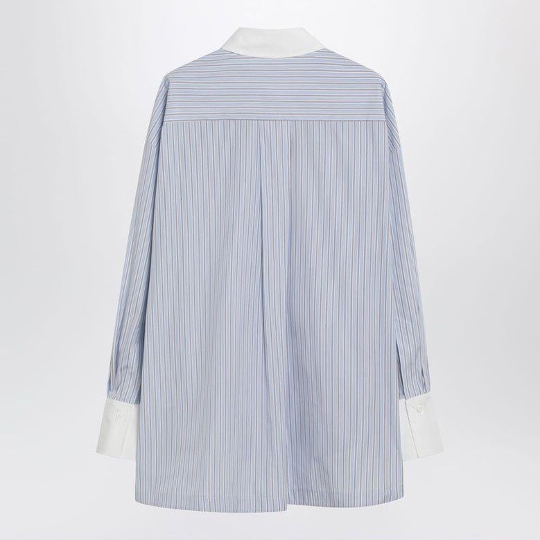 light blue/white striped shirt by Selfnex