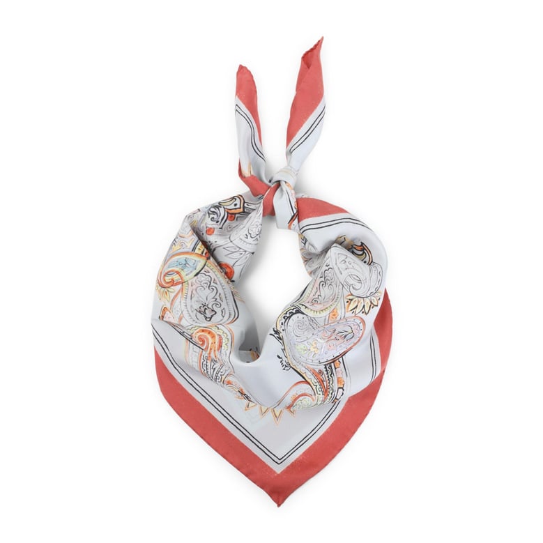 multicolor turandot 70x70 silk foulard by Selfnex