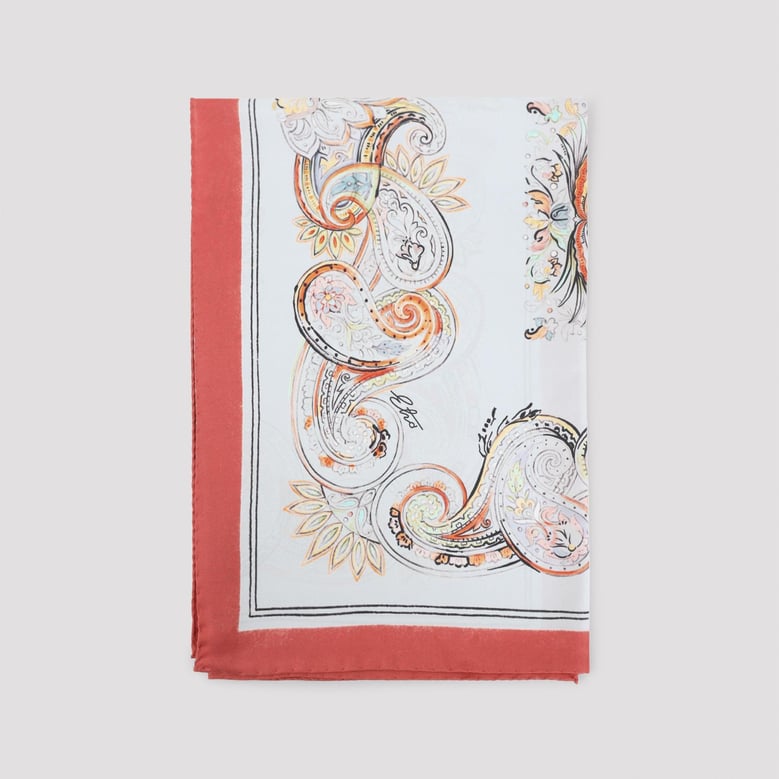 multicolor turandot 70x70 silk foulard by Selfnex