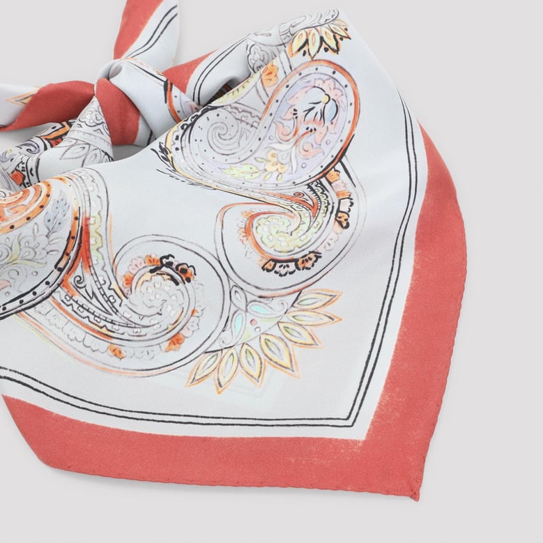 multicolor turandot 70x70 silk foulard by Selfnex