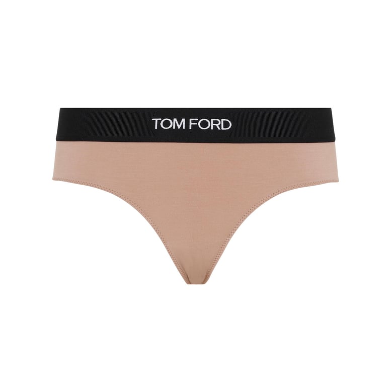 dusty rose modal slip with logo by Selfnex