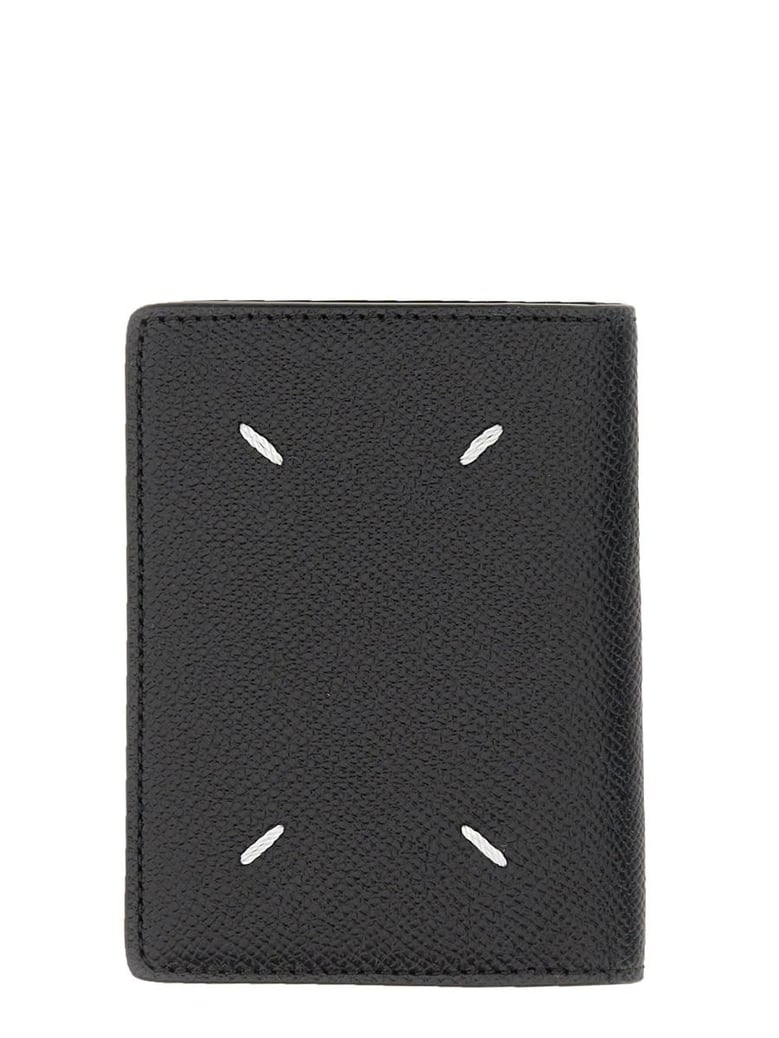black leather credit card holder by Selfnex