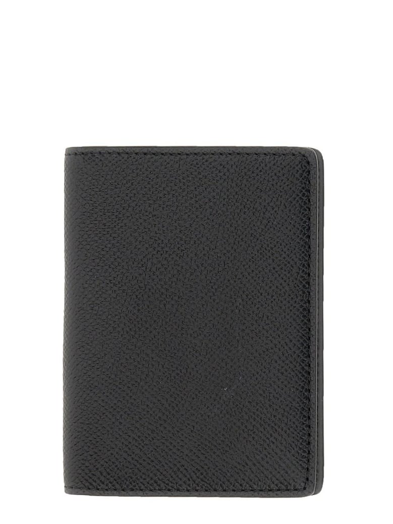 black leather credit card holder by Selfnex