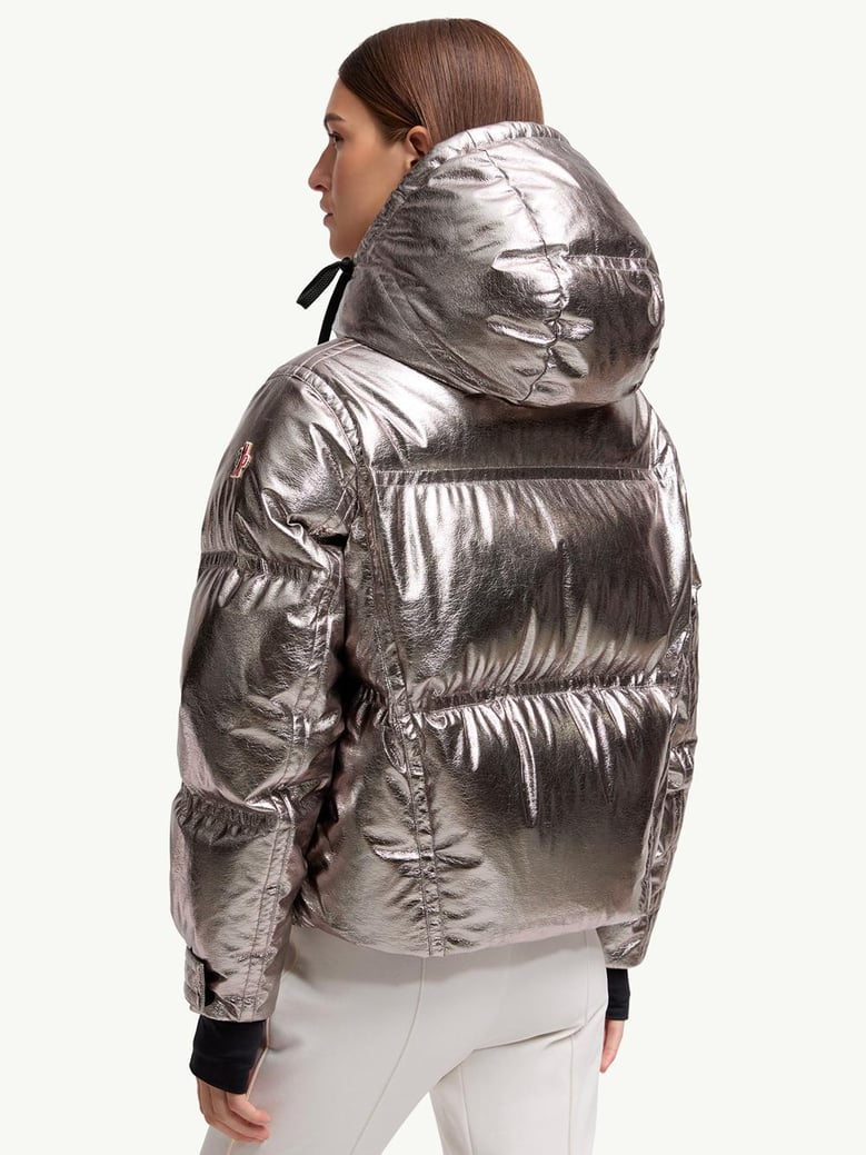 calaque metallic hooded ski jacket by Selfnex