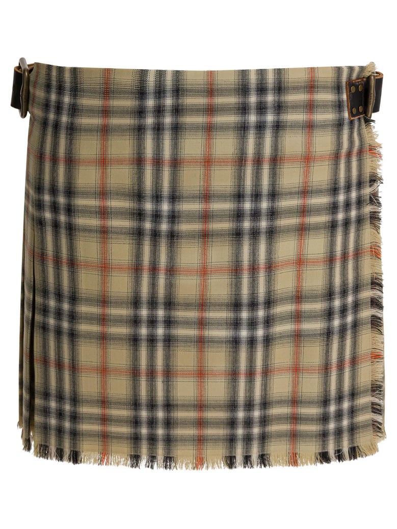 wool check mini kilt by Selfnex