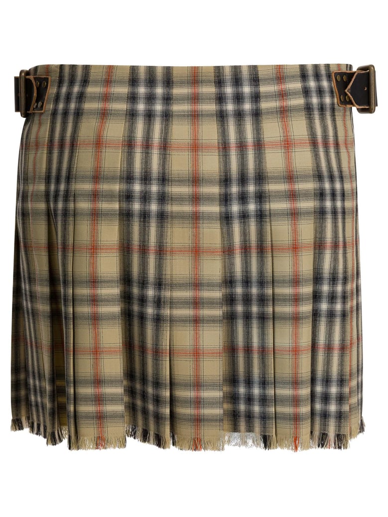 wool check mini kilt by Selfnex