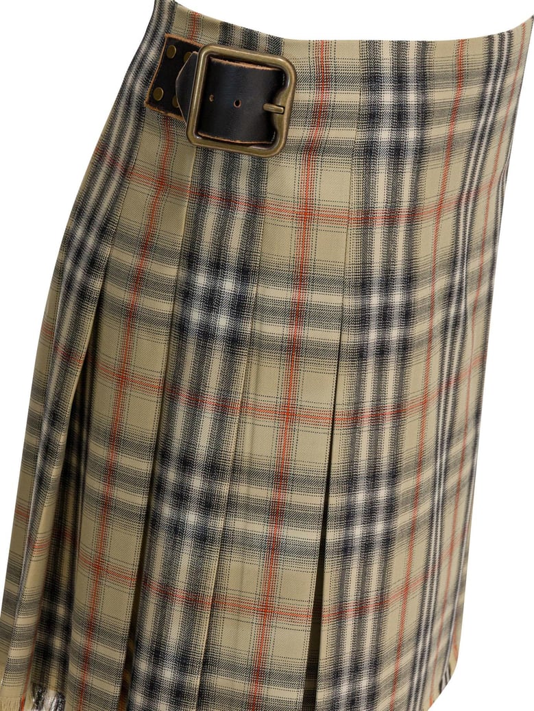 wool check mini kilt by Selfnex