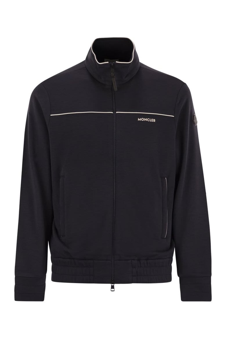 full-zip hoodie in cotton blend by Selfnex