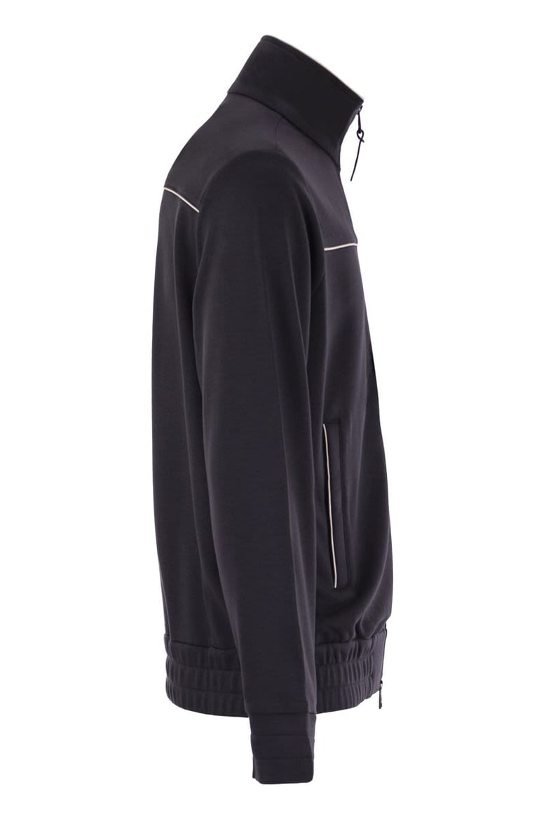 full-zip hoodie in cotton blend by Selfnex