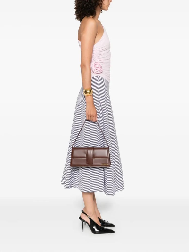 chocolate le bambino long shoulder bag by Selfnex