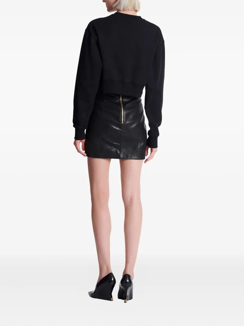 logo cropped sweatshirt by Selfnex