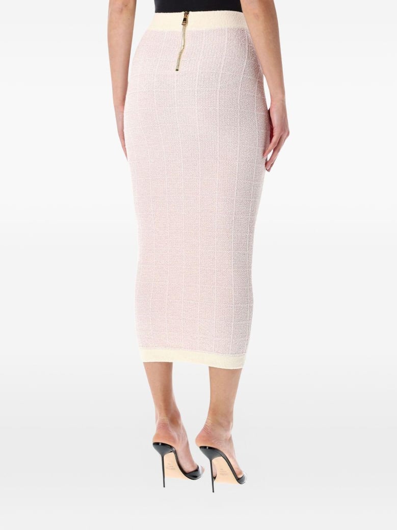 tweed long skirt by Selfnex