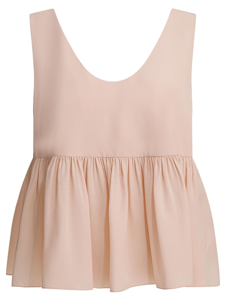 silk crepe de chine top by Selfnex