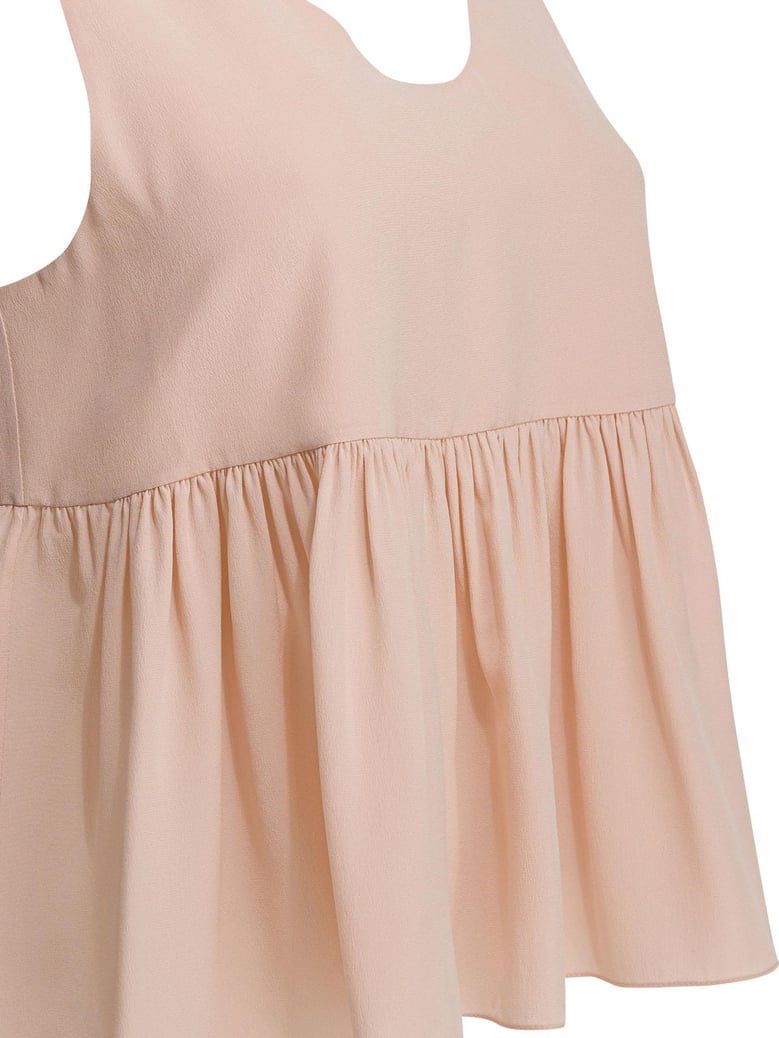 silk crepe de chine top by Selfnex