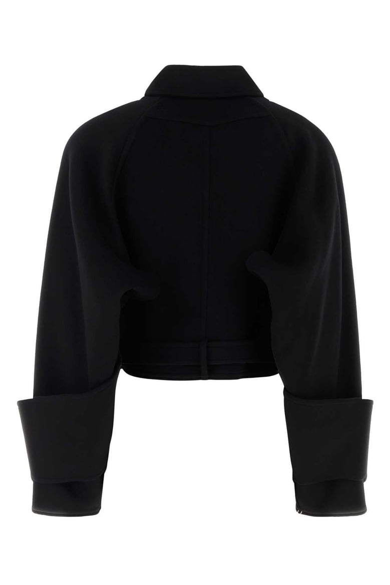 black wool coat by Selfnex