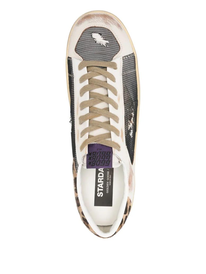 stardan nappa leather and net upper nappa toe nylon tongue and horsy heel by Selfnex