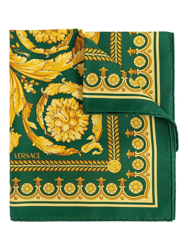 foulard 90x90 barocco 92 printed bio silk twill by Selfnex