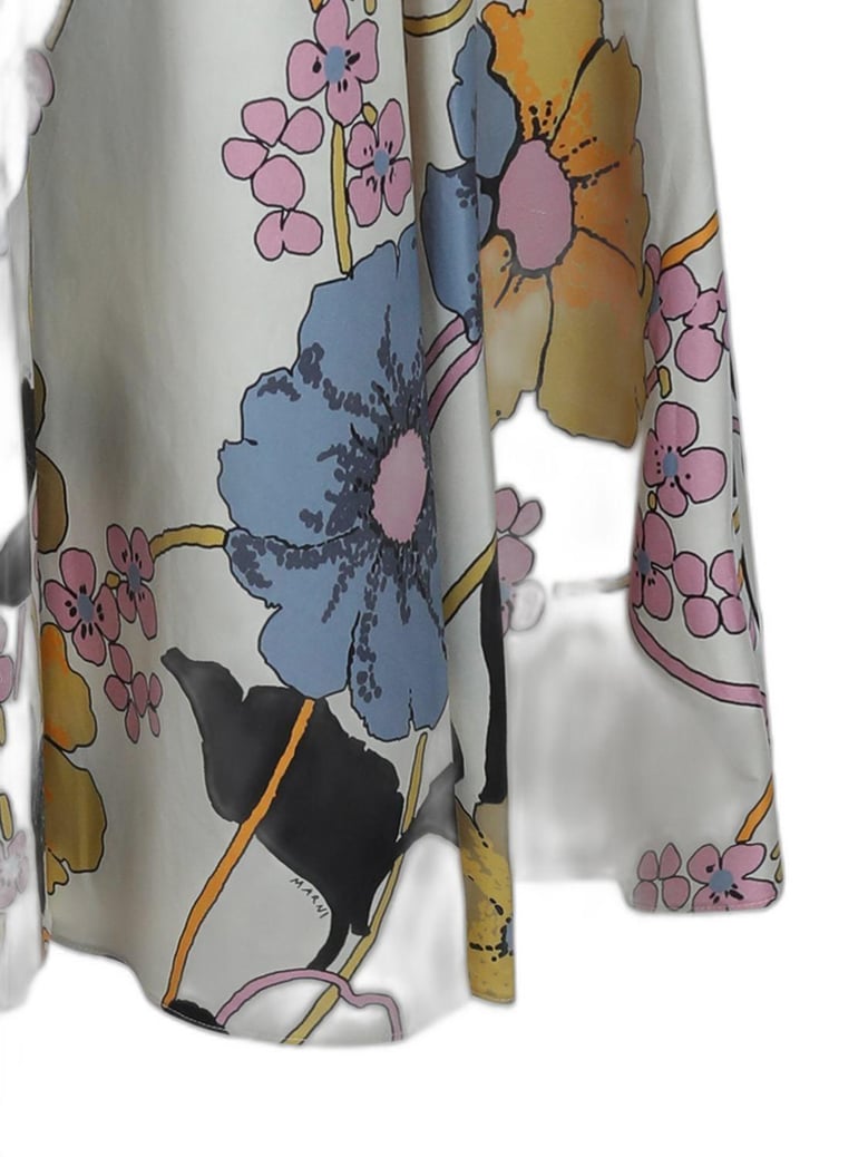 poplin midi dress with melodia print by Selfnex