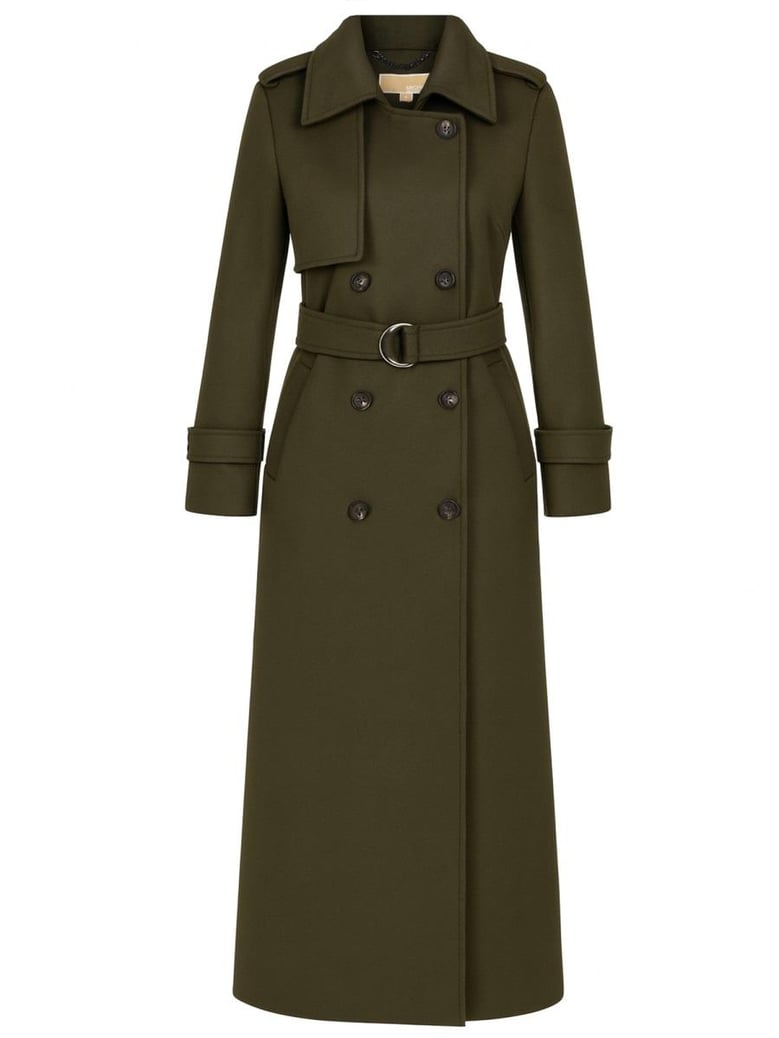 belted trench coat by Selfnex