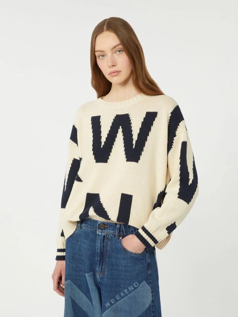 wkdcelebre - patterned cotton crew neck by Selfnex