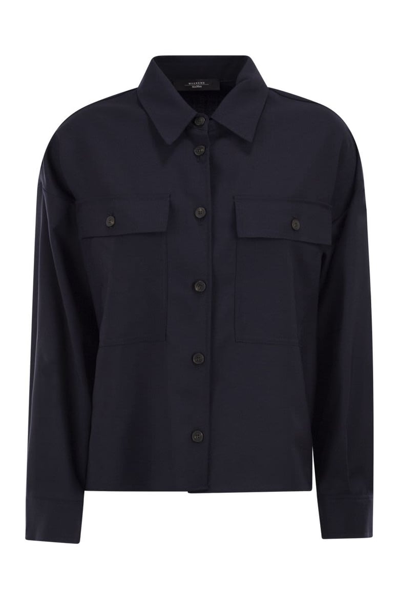 wkdmulino - cropped wool canvas jacket by Selfnex